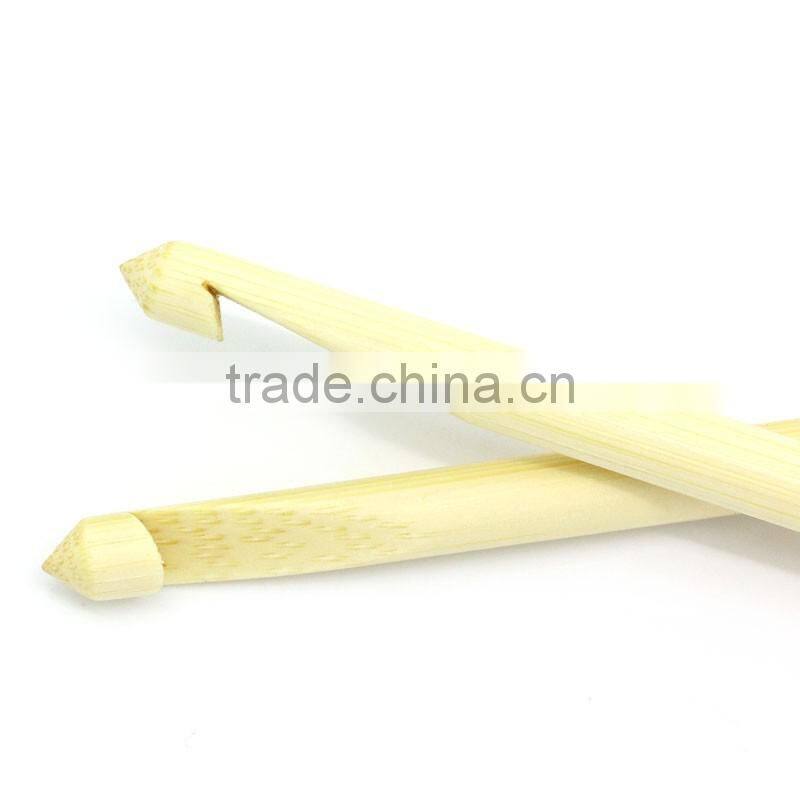 Natural Bamboo Afghan Tunisian Double Ended Crochet Hooks Needles