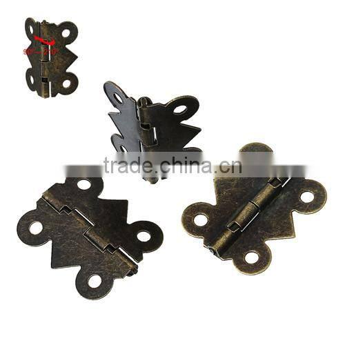 Antique Bronze 4 Holes Door Butt Hinges (rotated from 90 degrees to 210 degrees) 25.0mmx20.0mm