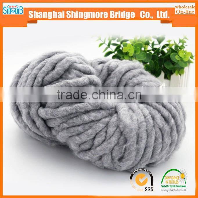 alibaba china fashion yarn exporter Shingmore bridge cheap sales high quality 0.1Nm chunky yarn for knitting