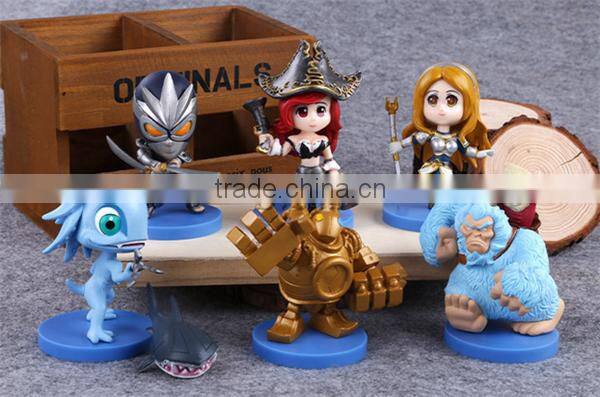 SV-LOL013 Popular game League of Legends action figures PVC doll figure set 6pcsLOL Q version figures