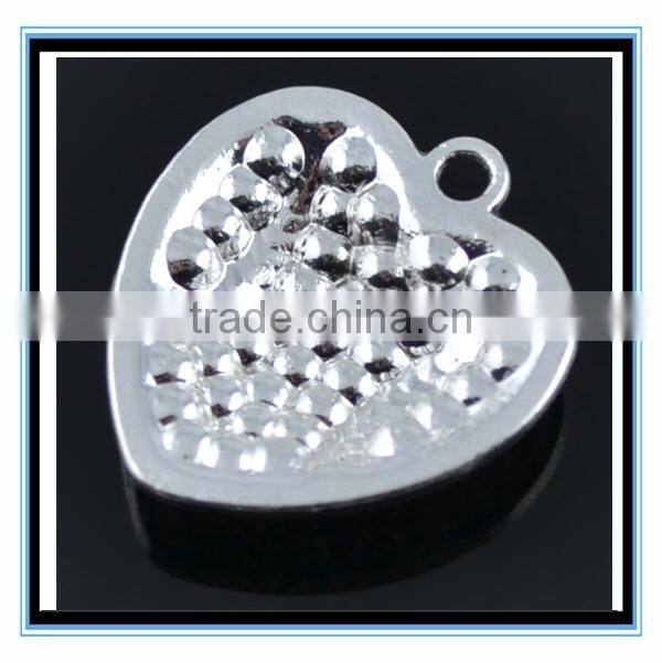 XP-MP-099335 FACTORY PRICE Wholesale softball Pendant Shape Crystal Rhinestone Heart Pendant Necklace