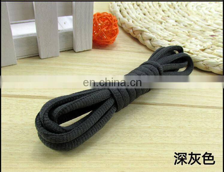 Strong fashinable 5mm polyester round shoelace