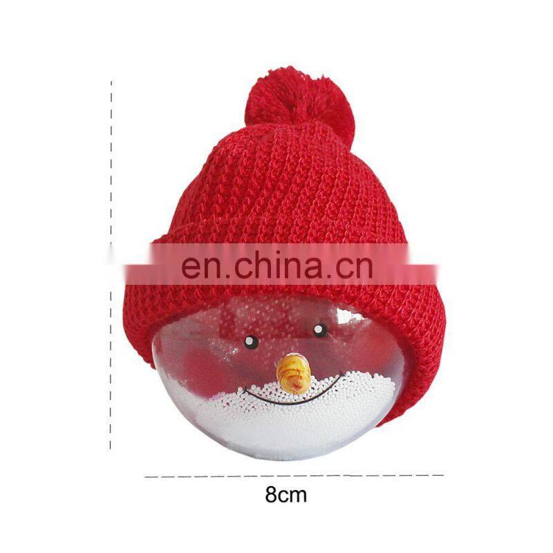 Party Decoration Supplies Lovely Snowman With Hat Christmas Ball