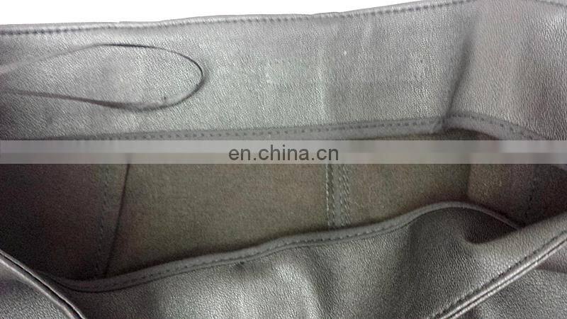 ladies fashion tight fitting stretch leaather pants