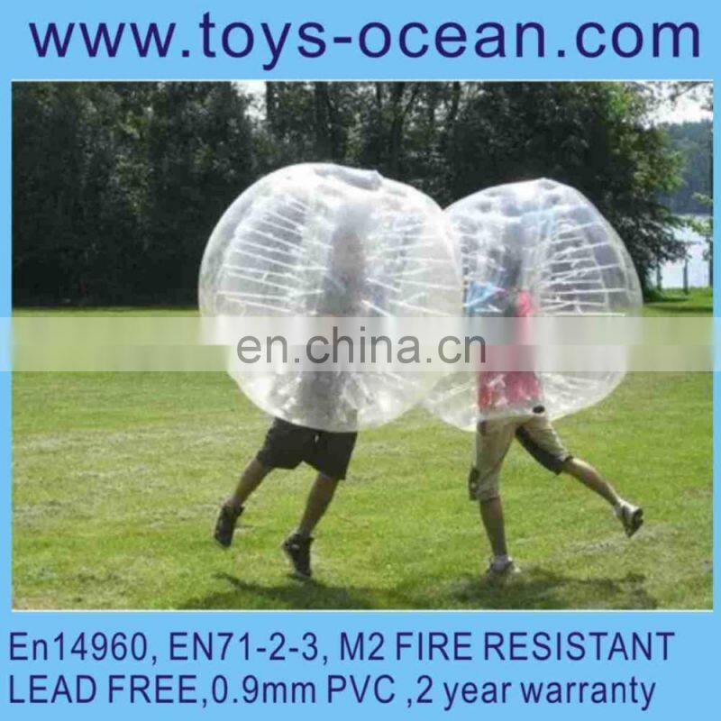 Crazy sport games bubble soccer, bubble football, outdoor knocker ball for sale