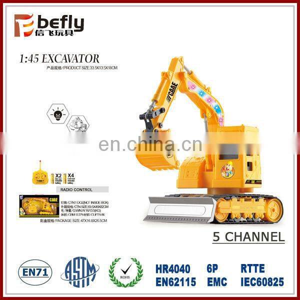 6 Function plastic crane rc toy truck