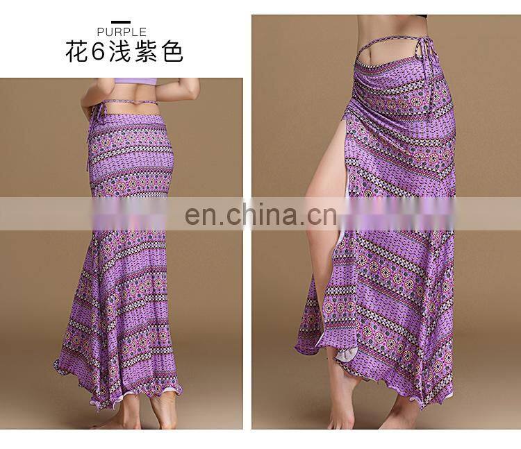 Q-6064 Arabic long sexy belly dance skirt