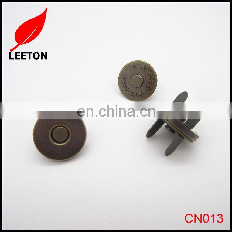 Dongguan supply 14mm thin anti-brass magnetic snap fastener