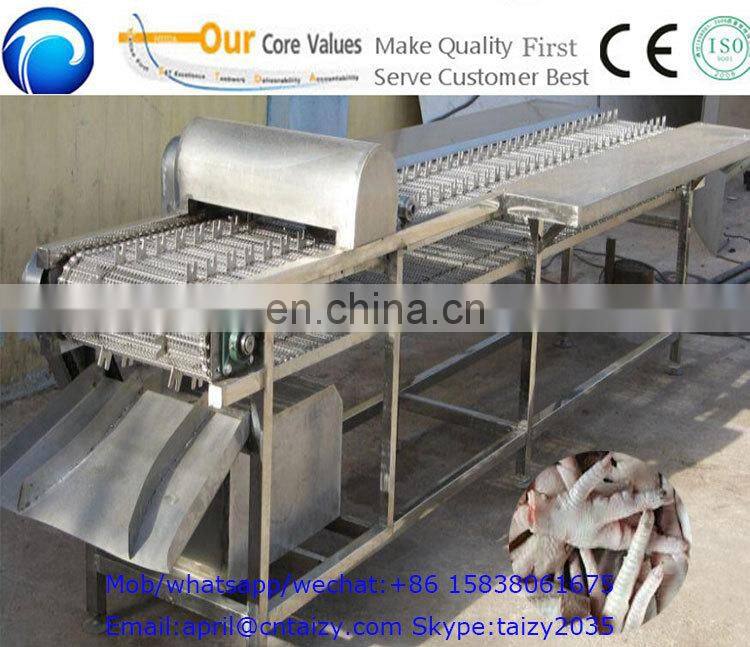 Automatic chicken duck feet paw cutter