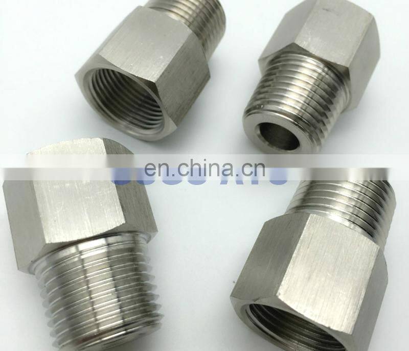 High quality quick coupler 3/8 female to 1/4 male thread adapters SUS304 stainless steel straight galvanized steel pipe fittings