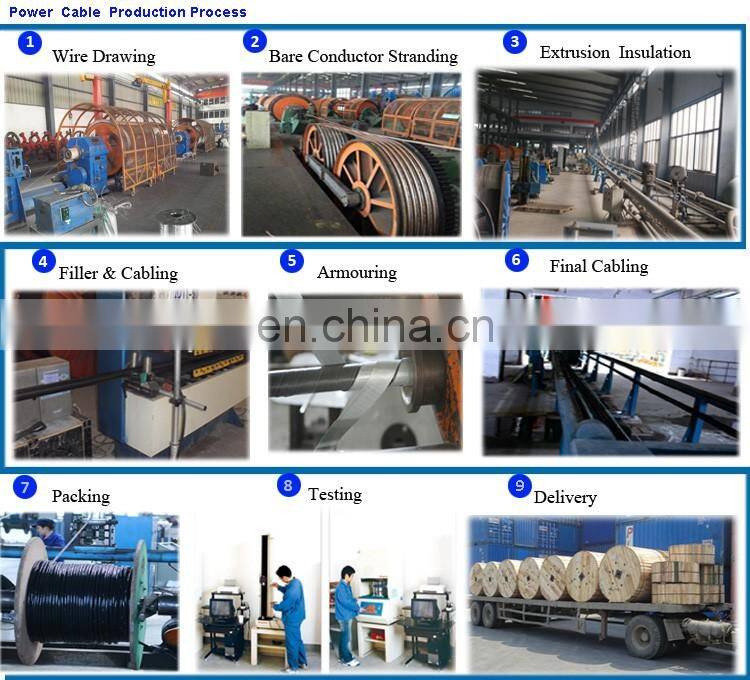 240mm2 x 1 core,12/20kv,XLPE Stranded Power Cable (CU/XLPE/STA/PVC)