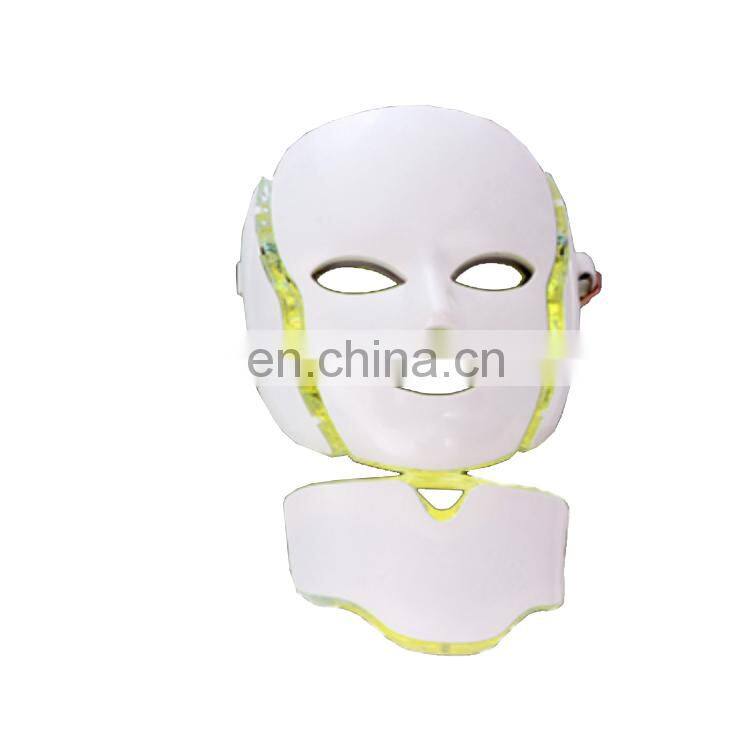 YK-L01 7 Colors Infrared Light Face and Neck Whitening Facial Mask Face Lifting LED light Therapy Mask