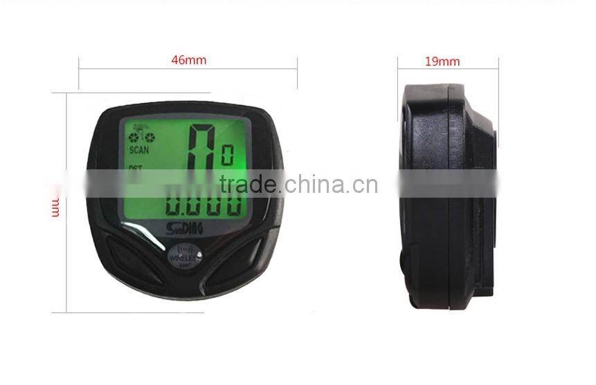 Waterproof Sunding Lcd Wireless Bike Bicycle Computer Meter Backlight Odometer Speedometer Auto Wakeup