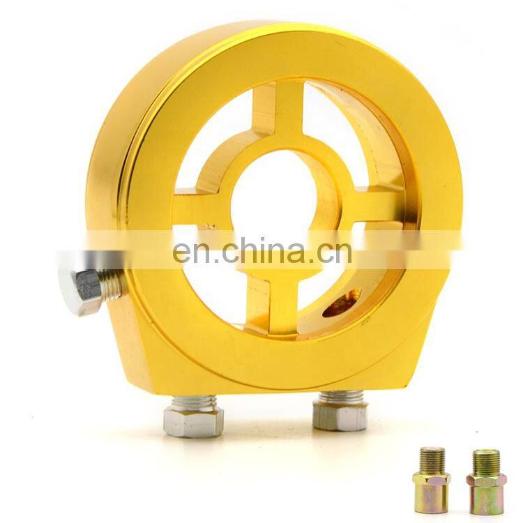 Auto Modification Accessories Universal Racing Car Modification Oil Cooler Mounting Adapter Base Single Cake Oil Handle