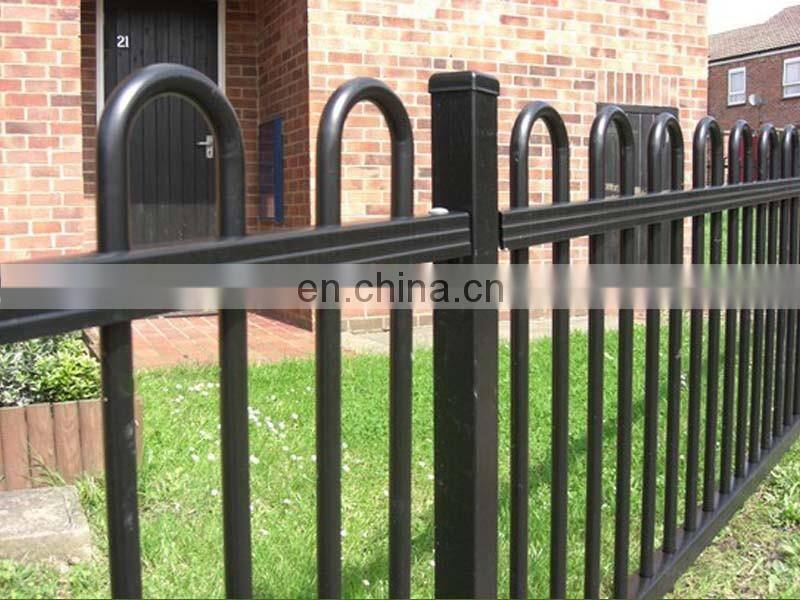 Bow top fencing round top garden wire fence