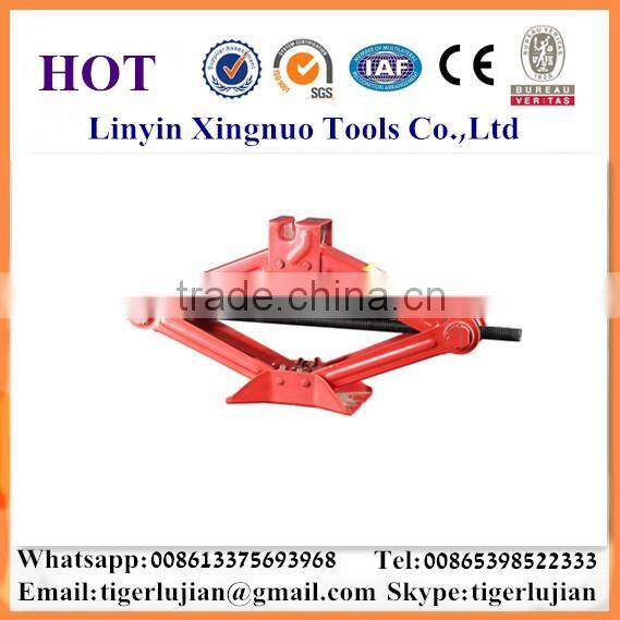 China famous brand name Xingnuo 1.5-ton capacity red color portable scissor jack
