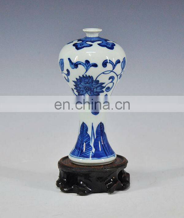 Mini Decorative Chinese Antique blue and white ceramic porcelain vases