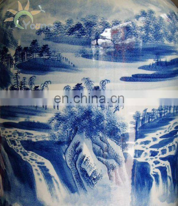Big Ceramic Blue and white Vase Made In Jingdezhen