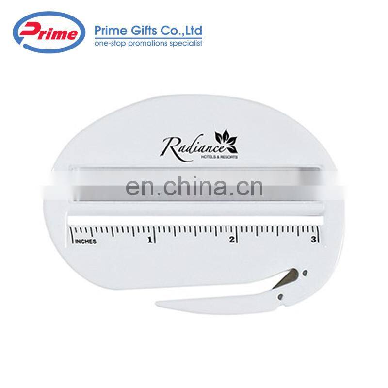Custom Printed Plastic Letter Opener with Ruler for Sale