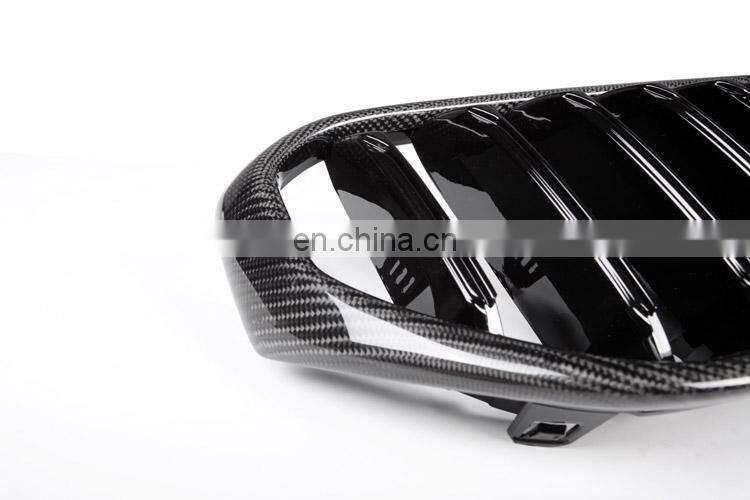 1-slat carbon fiber front grille mesh for BMW 5 series G30 G31 LCI 2020-2022