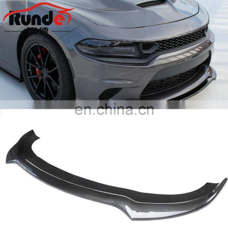 Runde New Arrival Gloss Black Widebody Front Lip Spoiler Fits For Dodge Charger 2015-2021 Front Bumper Lip Splitter