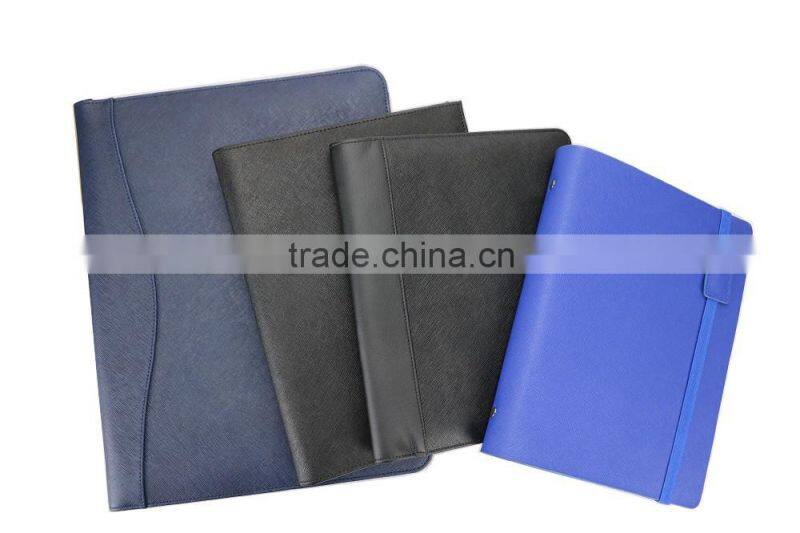 Wholesale High Quality Genuine Saffiano Leather Office File Document Folder