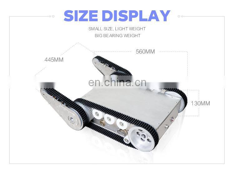 Small size UGV swing arm robot chassis for anrrow space inspection