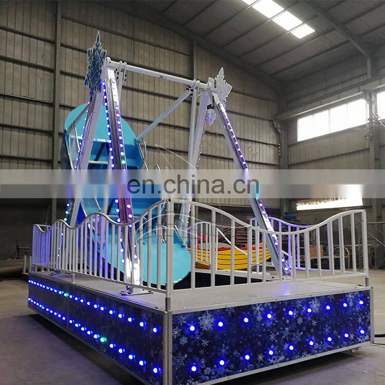 Top sale children cheap ride big pirate ship mini amusement rides trailer factory
