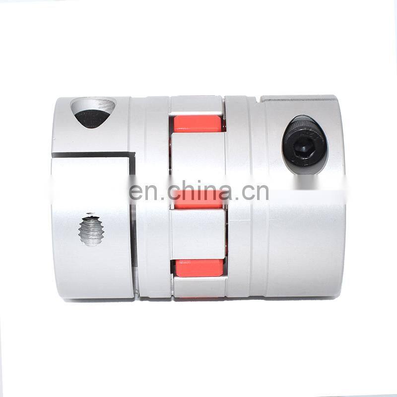 Aluminum Clamp Style Flexible Jaw Coupling For Electric Motor Shaft