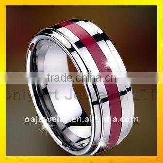 high quality unique design tungsten and ceramic ring for engagement