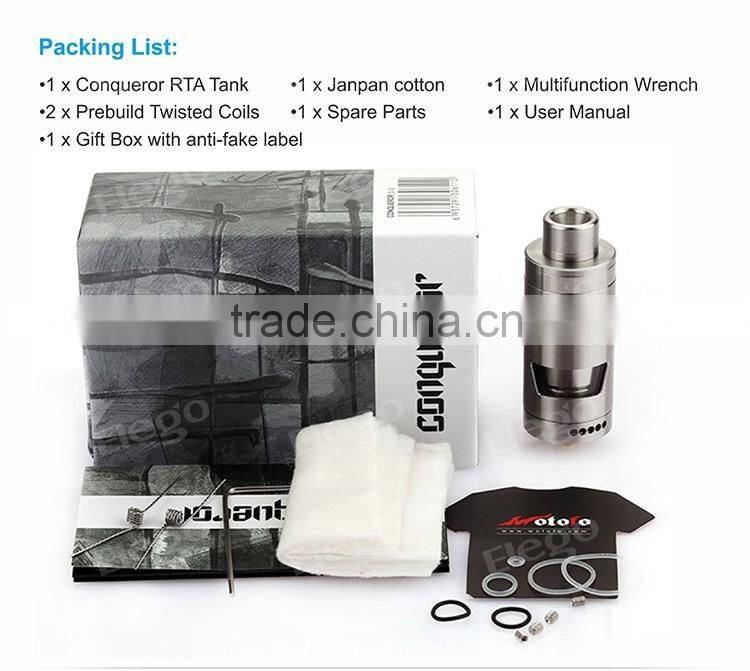 2016 New Arrival 100% Original Wotofo Conqueror RTA vs Griffin large stock from Elego