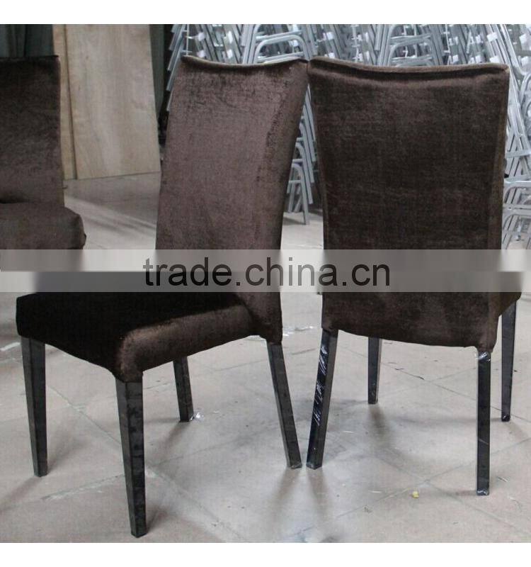 High quality luxury imitated wood chair in metal for hotel bedroon living room