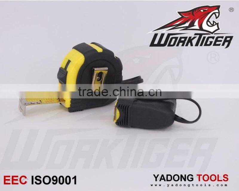 rubber covered one stop measuring tape