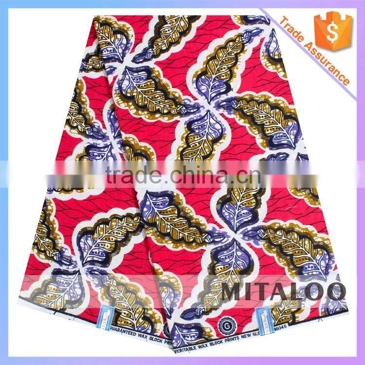 Mitaloo New Pattern African Real Wax Fabrics Prints Fabric MH3057