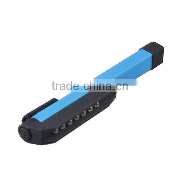 7LEDs Pocket Work Light Pen Work Light with Magnetic Clip