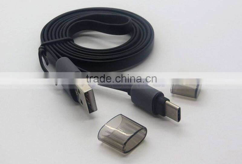 Super Fast USB 3.1 Type C Cord Color Flat Date Charging Cable