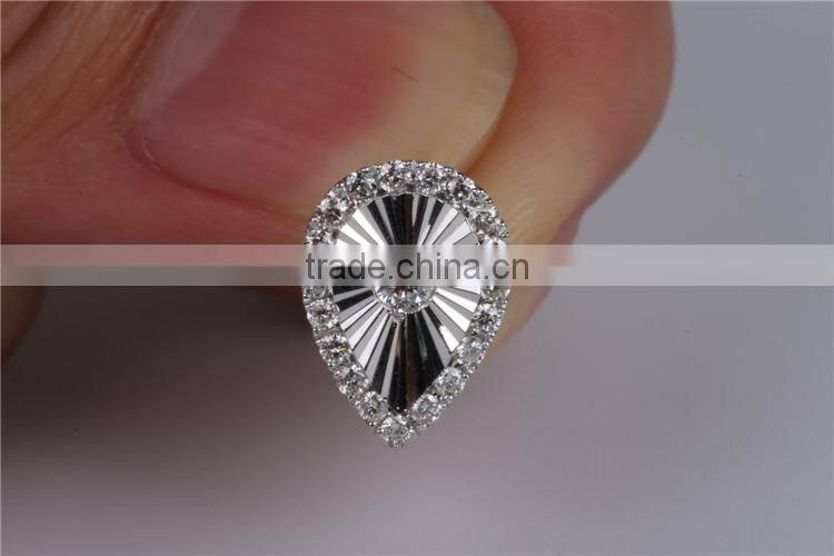 latest design diamond 18 K gold earrings