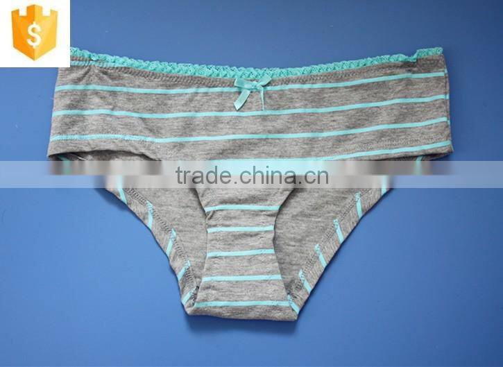 Hot selling young lady lovely cute underwear lingerie fashion design cotton lady underwear