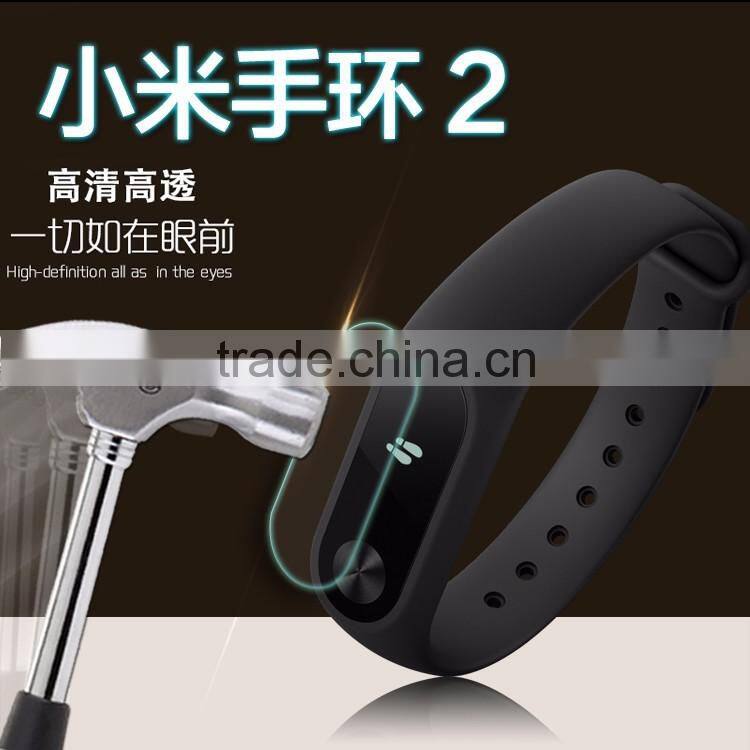 Newest anti shock screen protector film for XiaoMI Mi band 2 bracelet