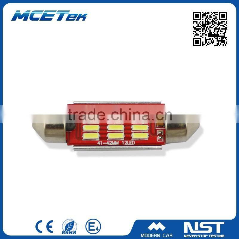 Fast production auto lighting manufacture 4014 chip 12SMD festoon lighting