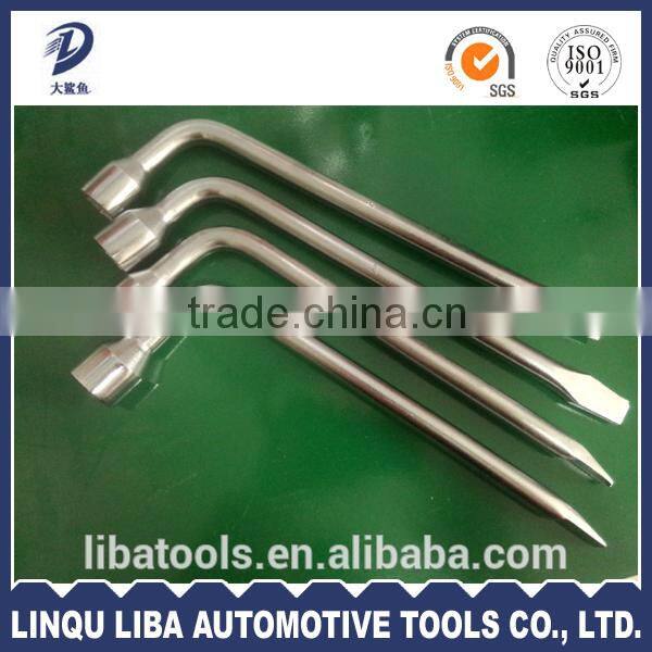 Metric High Qualtiy Carbon Steel L Shape Wheel Wrench For trucks