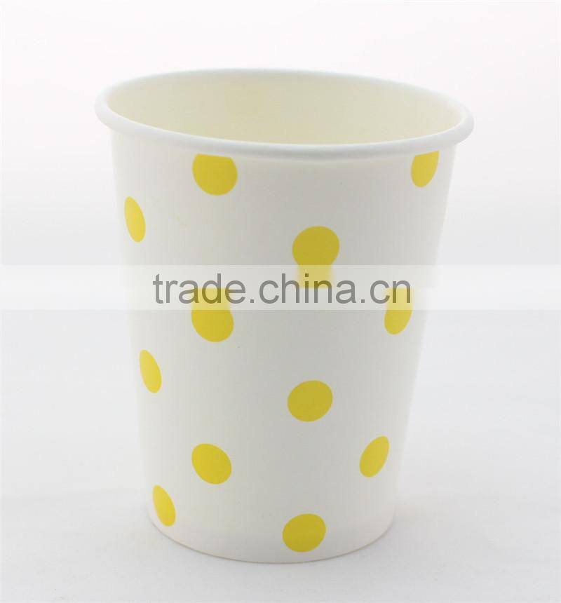 2015 Special Products Hot&Cold Drinking Polka Dot Tissue Paper Cup