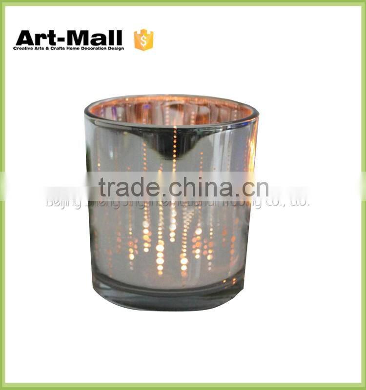 hot 2016 Xmas Gift matte white design vintage style candle holder glass material