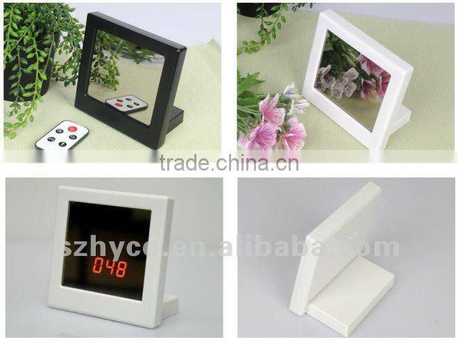 Mirror new design digital clock camera