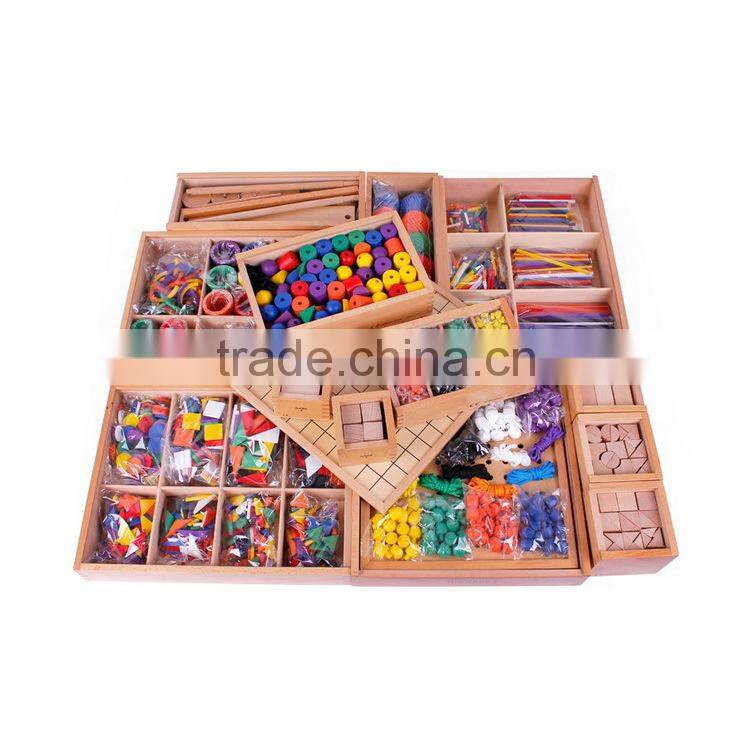 new product wholesale kids beads game OEM solid wood beads game for child EZ3015