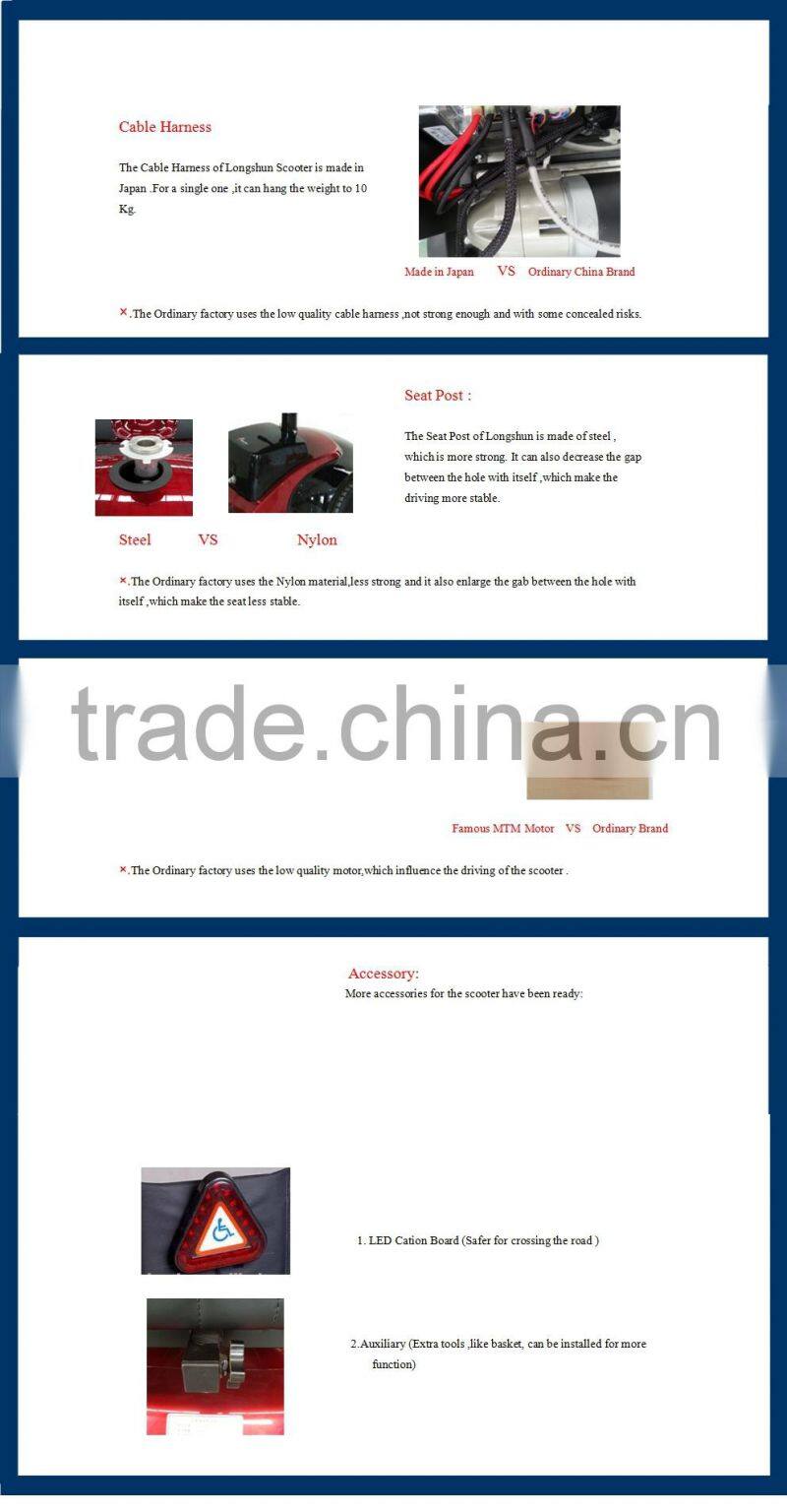 Large Size Electric Scooter with Canopy for Outdoor Use