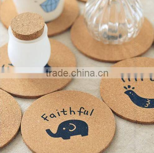 Custom cartoon animal coaster /Eco-friendly coaster / cork coaster