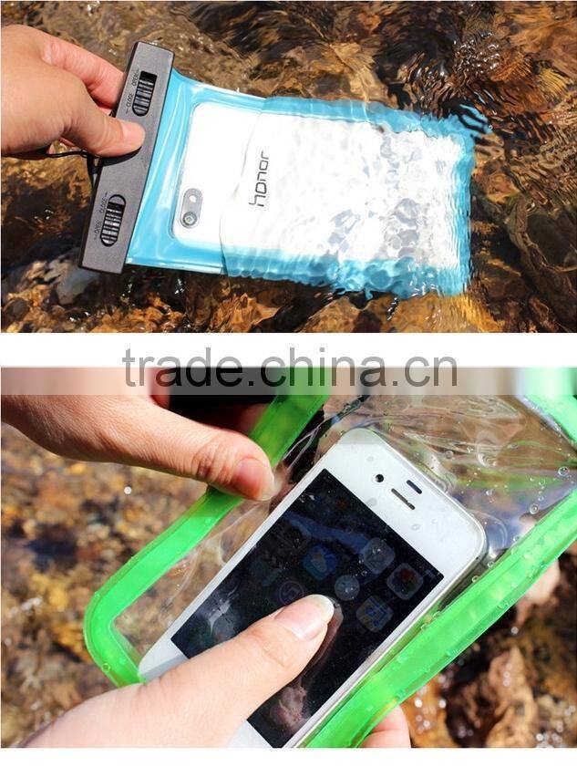 Swimming drifting diving touch screen pvc waterproof pouch
