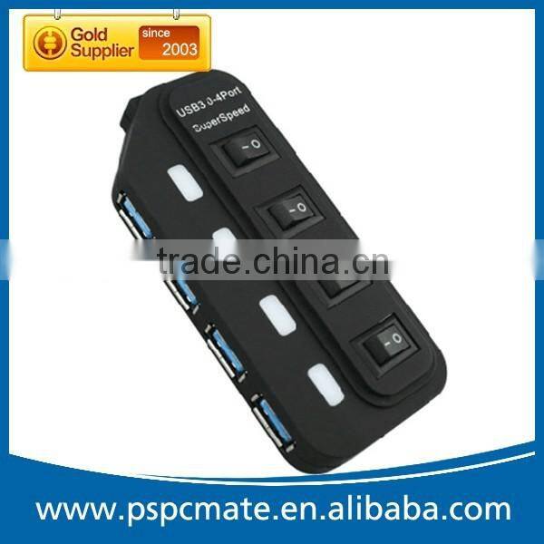 Super Speed USB 3.0 Hub 4 Port with Power Cable USB Type A to Micro 3.0 B Cable