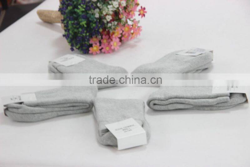 New Men's Business Style Plain Crew Quarter Cotton Socks